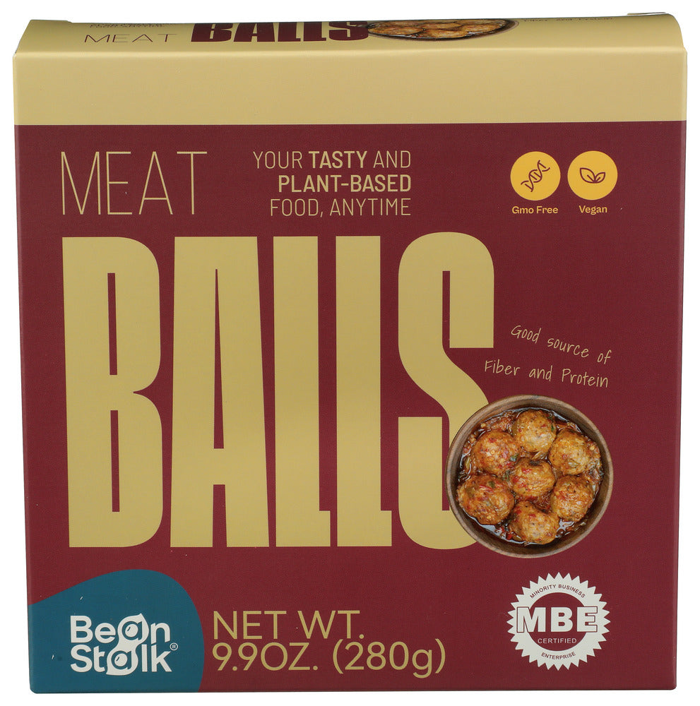 BEANSTALK BRANDS MEATBALLS PLANT BASED - 10 OZ