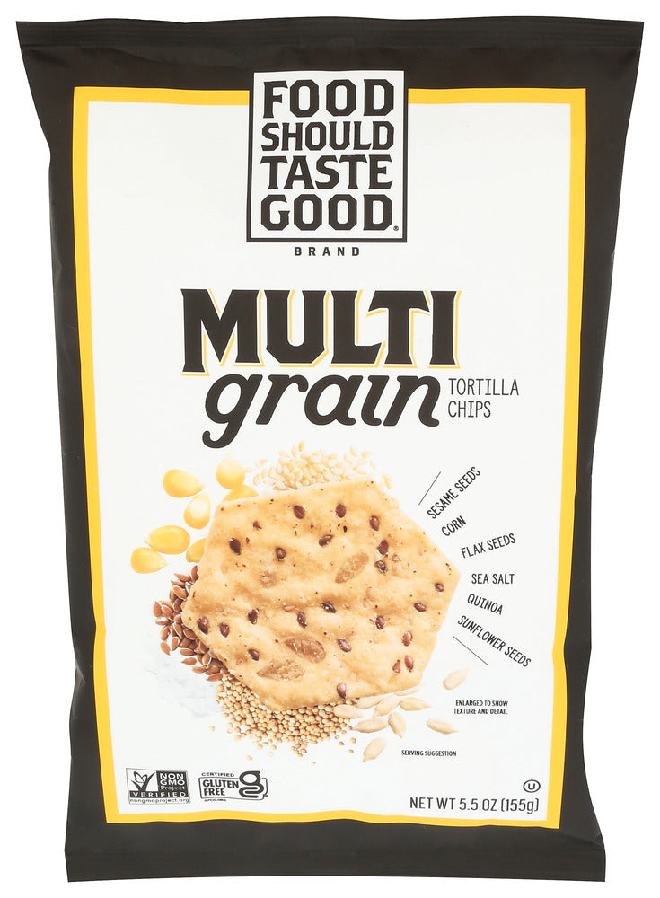 FOOD SHOULD TASTE GOOD CHIPS TORTILLA MULTGRAIN - 5.5 OZ