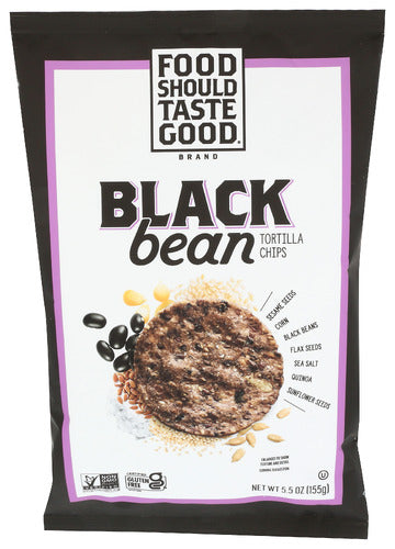 FOOD SHOULD TASTE GOOD CHIPS TORTILLA BLCK BEAN - 5.5 OZ