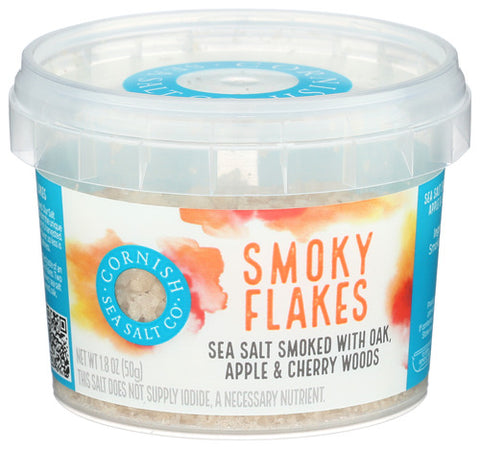 Cornish Sea Salt 
Sea Salt Smoky Flakes, 1.8 OZ.