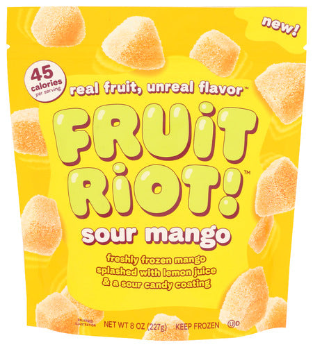 FRUIT RIOT CANDY FROZEN SOUR MANGO - 8 OZ