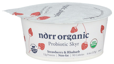 Norr Organic Yogurt Nonft Stbry Rhbrb, 4.4 FO.