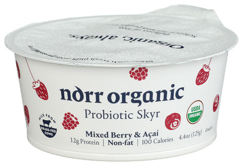 Norr Organic Yogurt Skyr Mxd Bry Acai, 4.4 FO.