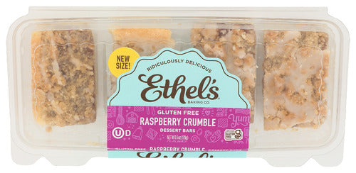 ETHELS BAR RASPBERRY CRUMBLE TRAY 4PC - 6 OZ