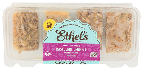 ETHELS BAR RASPBERRY CRUMBLE TRAY 4PC - 6 OZ