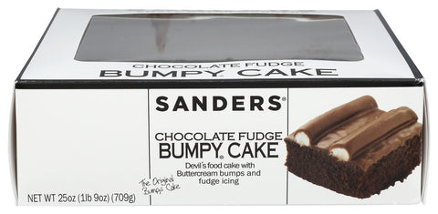 Sanders Cake Choco Fdg Bumpy 8X8, 25 OZ.