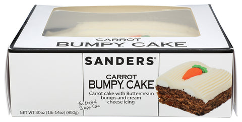 Sanders Cake Carrot Bumpy, 30 OZ.