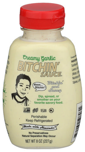 BITCHIN SAUCE SAUCE CREAMY GRLC BOTTLE - 8 OZ