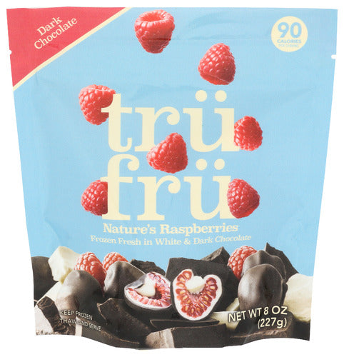 TRU FRU RASPBERRY DK WH CHOC FRZ - 8 OZ
