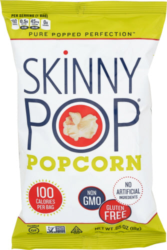SKINNY POP POPCORN RTE NATL 100CAL BAG - 0.65 OZ