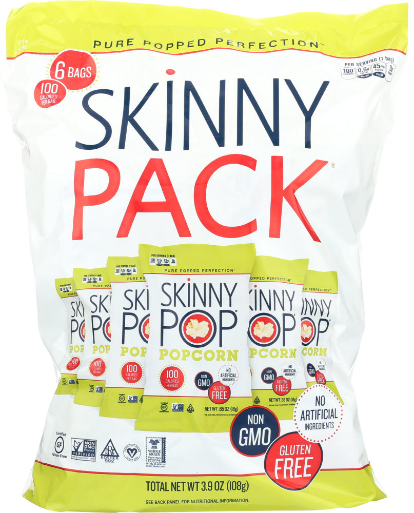 SKINNY POP SKNNYPK 6-100 CAL BAG - 3.9 OZ