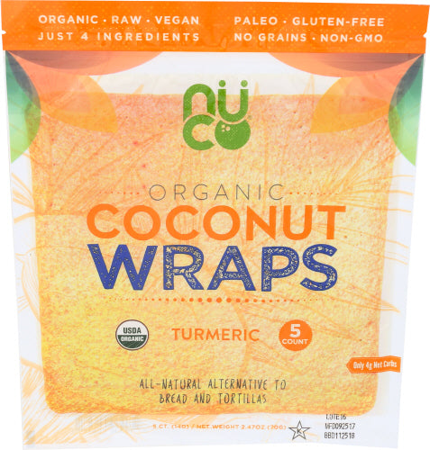 NUCO WRAP CCNUT TURMERIC ORG - 2.47 OZ