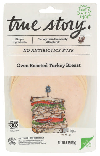 TRUE STORY TURKEY BREAST OVEN RSTD - 6 OZ