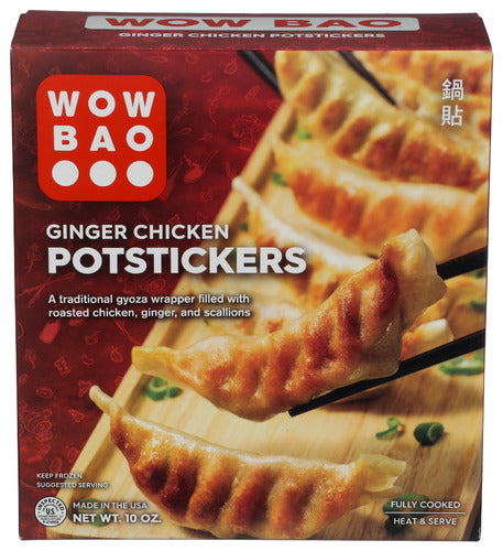 WOW BAO POTSTICKERS GINGER CHCKN - 10 OZ