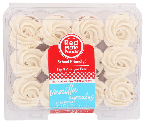 RED PLATE FOODS CUPCAKES MINI VANILLA - 11.85 OZ