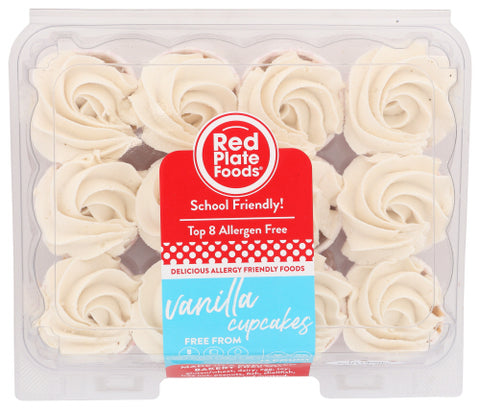 RED PLATE FOODS CUPCAKES MINI VANILLA - 11.85 OZ