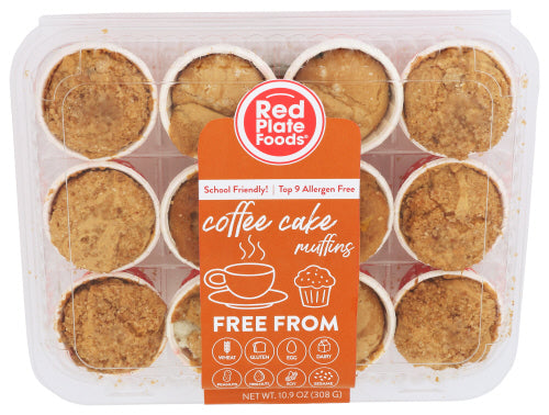 Red Plate Foods Muffins Coffee Cake Mini, 10.9 OZ.