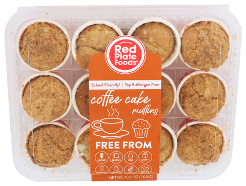 Red Plate Foods Muffins Coffee Cake Mini, 10.9 OZ.