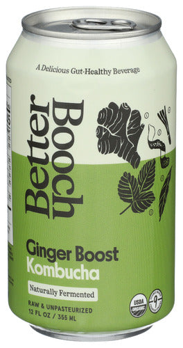 Better Booch 
Kombucha Ginger Boost, 12 FO.