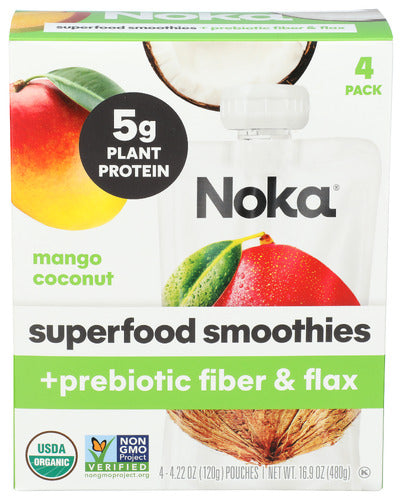Noka Smoothie Mngo Cconut 4Pc, 16.9 OZ.