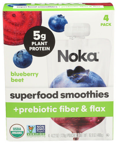 Noka Smoothie Blubry Beet 4Pc, 16.9 OZ.