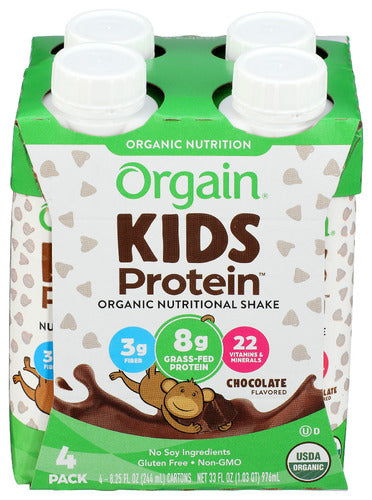 Orgain Kid Prtn Rtd Choc 4P Org, 33 FO.