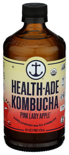 HEALTH ADE KOMBUCHA PINK LADY APL OR - 16 FO
