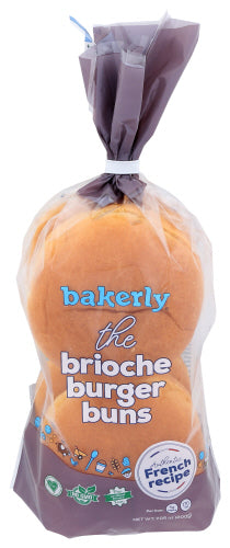 BAKERLY BUNS BURGER BRIOCHE 4PK - 7.05 OZ