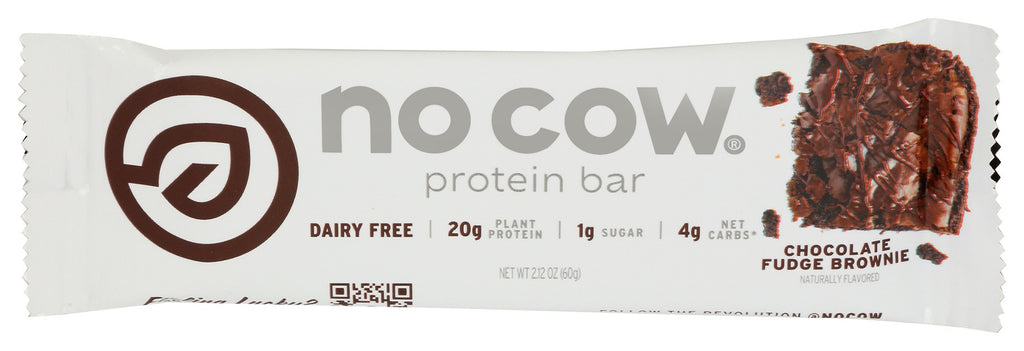 No Cow Bar Bar Chocolate Fdg Brownie, 2.12 OZ.