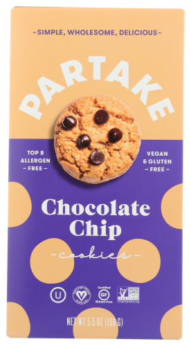 Partake Foods Cookie Chocolate Chip, 5.5 OZ.