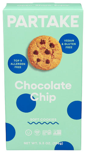 Partake Foods Cookie Choc Chip Soft Bke, 5.5 OZ.