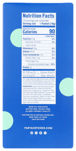 Partake Foods Cookies Mini C Choc Chip, 6.7 OZ.