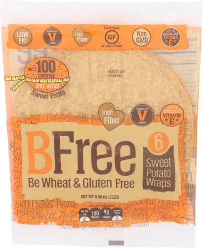 BFREE WRAP SWEET POTATO 9IN 6PK - 8.89 OZ