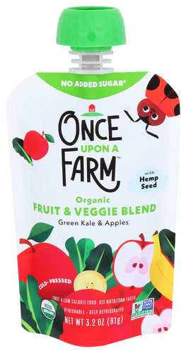 Once Upon A Farm Green Kale Apple 7 Mnths, 3.2 FO.