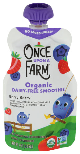 Once Upon A Farm Smoothie Berry Org, 4 FO.