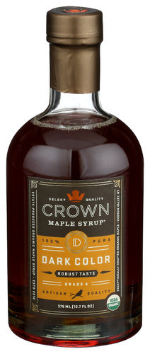 Crown Maple 
Syrup Maple Dark Clr Org, 12.7 FO.