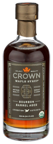 Crown Maple 
Syrup Mple Brbn Brrel Age, 8.5 FO.