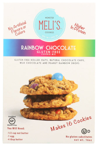 MELIS COOKIES COOKIE MIX RNBOW CHOC - 16 OZ