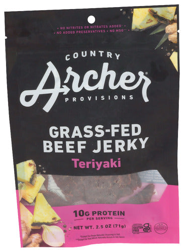 Country Archer 
Jerky Beef Teriyaki, 2.5 OZ.