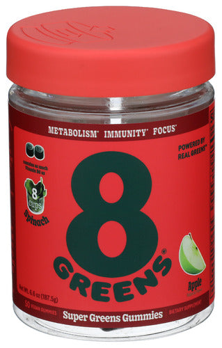 8Greens 
Green Daily8 Apple Gummy, 50 PC.