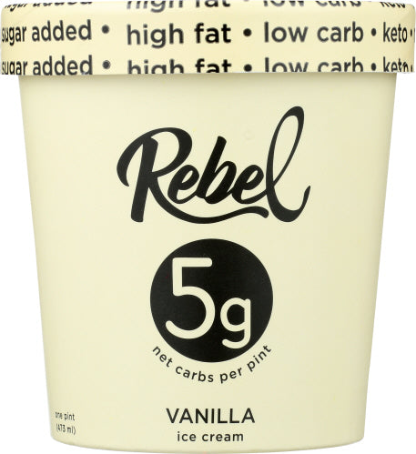 Rebel Ice Cream Vanilla, 1 PT.