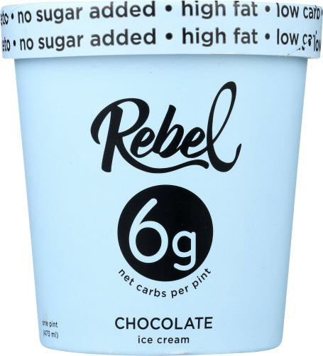 Rebel Ice Cream Chocolate, 1 PT.