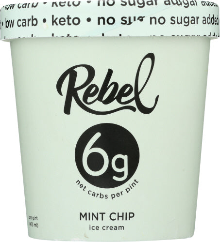 Rebel Ice Cream Mint Chip, 1 PT.