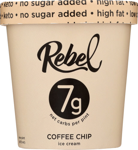 Rebel Ice Cream Coffee Chip, 1 PT.