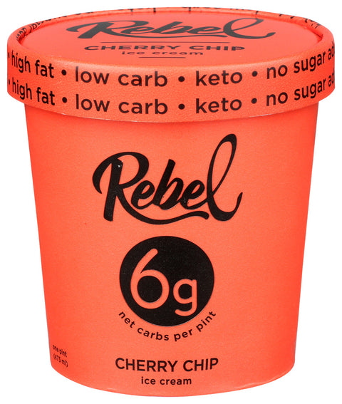 Rebel Ice Cream Cherry Chip, 1 PT.