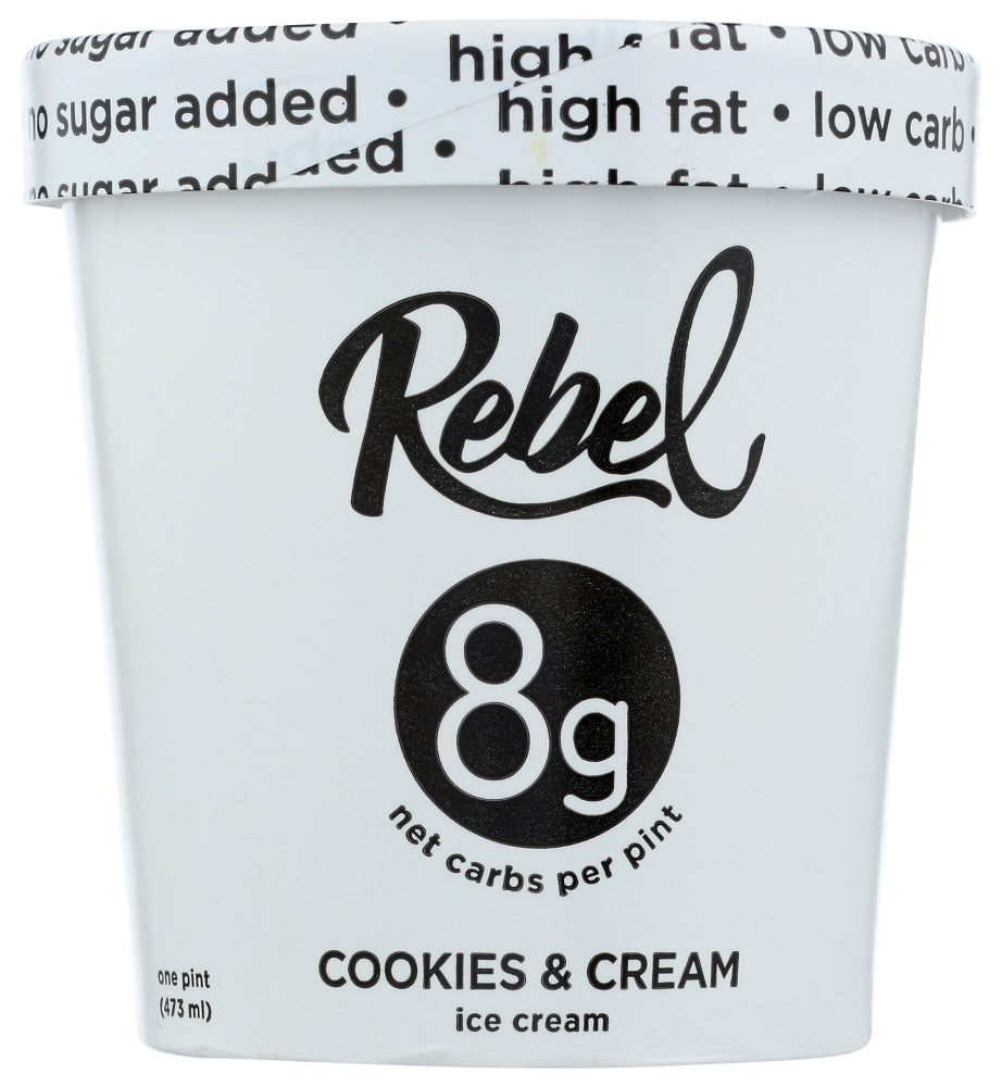 Rebel Ice Cream Cookies N Cream, 1 PT.