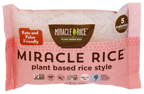 MIRACLE NOODLE RICE MIRACLE - 8 OZ