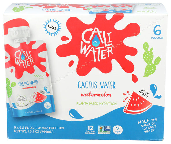 Caliwater 
Water Cac Watrmln Kd 6Pk, 25.2 FO.