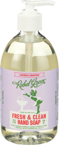 Rebel Green Soap Hand Lvndr Grapfrt, 16.9 OZ.