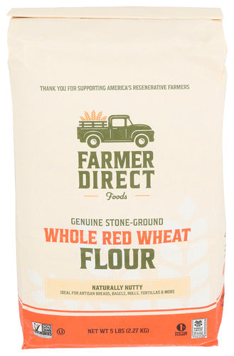 FARMER DIRECT FOODS FLOUR WHOLE RED WHEAT - 5 LB